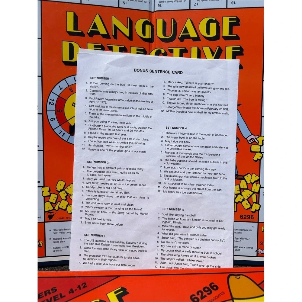 Language Detective‎ Board Game
